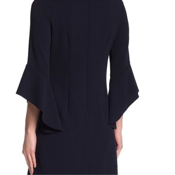 Vince Camuto Black Ruffle Tulip Sleeve Mini Shift Dress NEW Plus Size 20W - Picture 2 of 11